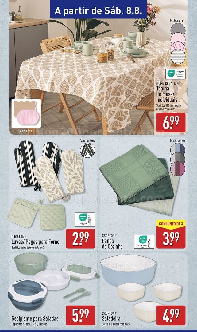 Antevisão Folheto ALDI Bazar Promoções de 8 a 9 agosto